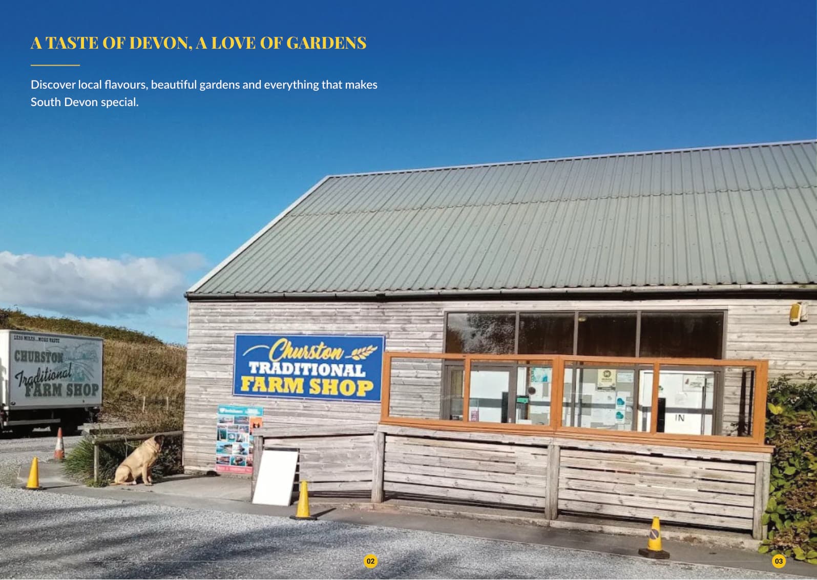 Magazine spread — A taste of Devon, a love of gardens